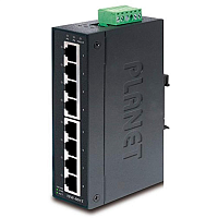 ISW-801T ISW-801T коммутатор для монтажа в DIN рейку/ IP30 Slim Type 8-Port Industrial Fast Ethernet Switch (-40 to 75 degree C)