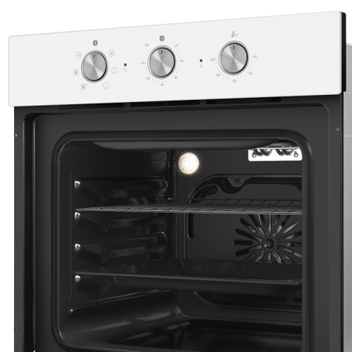 OEF606WH Шкаф духовой электрический HOMSair/ электрический, встраиваемый, механическое управление, 60 л., конвекция, гриль, таймер, белый фото 6
