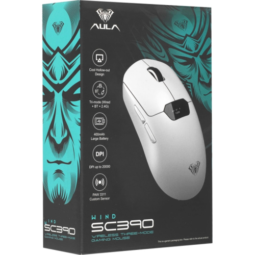 6978080505569 Игровая мышь/ Беспроводная игровая мышь AULA SC390 Чёрный фото 8 6978080505569 Игровая мышь/ Беспроводная игровая мышь AULA SC390 Чёрный фото 8