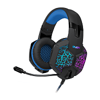 SV-015633 Игровые стереонаушники с микрофоном SVEN AP-U980MV, черный-синий (USB, LED, 7.1)