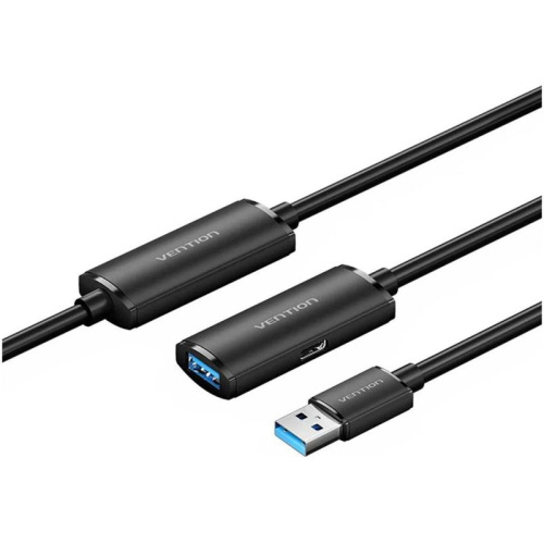 CBMBL Активный кабель-удлинитель Vention USB 3.0 AM/AF с усилителем - 10м Черный фото 3 CBMBL Активный кабель-удлинитель Vention USB 3.0 AM/AF с усилителем - 10м Черный фото 3