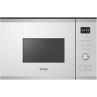 KMI820GSCW Встраиваемая микроволновая печь Korting/ Встраиваемая микроволновая печь с грилем, Дизайн Spectrum, Сенсорное управление Touch Control с поворотным регулятором, LED дисплей белого цвета Cold White, Объем – 20 л, Функция Гриля, Комбинированные р