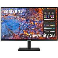 LS32B800PXIXCI ЖК монитор Samsung S32B800PXI/ Samsung S32B800PXI 32" Wide IPS monitor, 3840*2160, 5(GtG)ms, 350 cd/m2, MEGA DCR(static 1000:1), 178°/178°, DP, HDMI, USB3.0 x3; USB-C (90 Вт), HAS, VESA 100x100mm, Windows 10, EnergyStar, black