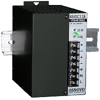 PS-48150/I Блок питания/ OSNOVO Промышленный блок питания. DC48V, 3.2A (150W). Диапазон входных напряжений: AC195-265V