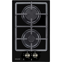 Встраиваемые газовые панели Graude/ Газ,  320 х 56 х 520 мм,  газовая варочная панель Comfort, управление с помощью поворотных переключателей,  черное закаленное стекло, оригинальные комфорки SABAF, 1 мощная конфорка 3.0 кВт, 1 экономичная конфорка 1.0 кВ