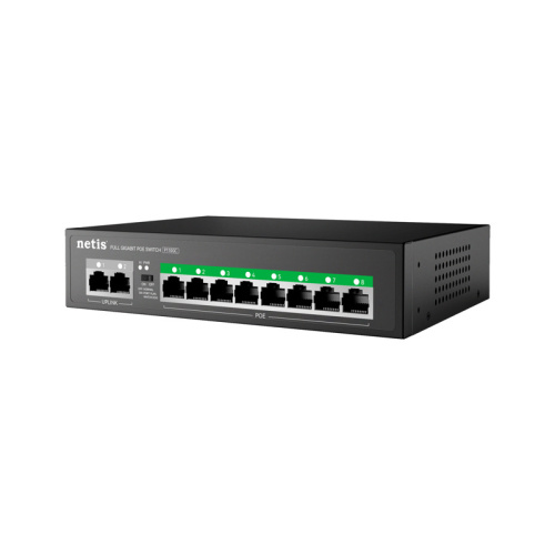 P110GC Коммутатор/ Коммутатор Netis P110GC (L2) 10x1Гбит/с 8PoE+ 100W неуправляемый фото 2