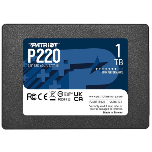 P220S1TB25 Твердотельный накопитель Patriot SATA-III 1TB P220S1TB25 P220 2.5" [P220S1TB25]