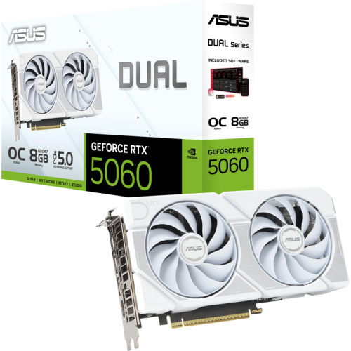 90YV0N15-M0NA00 Видеокарта/ DUAL-RTX5060-O8G-WHITE фото 10