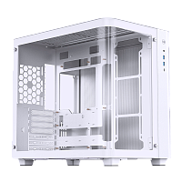TK-3White Корпус без блока питания/ Case JONSBO TK-3 White, Midi-Tower, TG, no fan, 2xUSB-A 3.2 + 1xUSB-C 3.2, ATX, mATX, mITX White