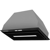 INTRO60BLACK Встраиваемая вытяжка Kuppersberg/ KITCHEN RETAIL / Встраиваемая вытяжка Kuppersberg, ширина 54 см, отвод воздуха/рециркуляция, 1000 м3/ч, Черная вытяжка с нижней