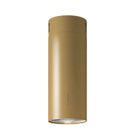 CPON90.E11P2#EUC490F Вытяжка FALMEC POLAR EVO GOLD 35, 35 см, цилиндрическая, настенная, электронное управление, светодиодное освещение, 4 скорости, отвод/циркуляция, максимальная производительность 1200 м3/ч, угольный фильтр в комплекте, цвет золото