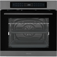 BMP60.3GE Духовой шкаф Graude/ Духовой шкаф Graude, 73 л, сенсорное управление, LCD-дисплей, таймер, 10 режимов, макс. температура 260 градусов, телескопические направляющие, доводчик двери, пиролитическая очистка, цвет черный