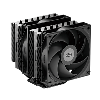 RT720BK Кулер для процессора/ CPU Cooler PCCooler RT720 BK (270W, 4-pin PWM, 153mm, Al/Cu, 7x6mm, 2x120mm, 73.32CFM, 34.9dBA, 2200RPM, S: 1851/1700/1200/115X, AM5/AM4, black)