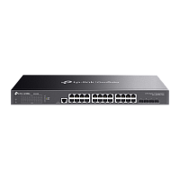 SG3428X Коммутатор/ TP-Link JetStream™ 24-port Pure-Gigabit L2+ Managed Switch, 24 10/100/1000Mbps RJ45, 4*10G SFP+ Slots