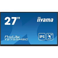 T2755MSC-B1 Монитор Iiyama 27" ProLite T2755MSC-B1 черный IPS LED 16:9 HDMI M/M матовая 400cd 178гр/178гр 1920x1080 60Hz DP FHD USB Touch 5.8кг