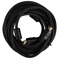 HDMI-V1.4-5MC Кабель аудио-видео Buro HDMI (m)/HDMI (m) 5м. феррит.кольца позолоч.конт. черный (HDMI-V1.4-5MC)