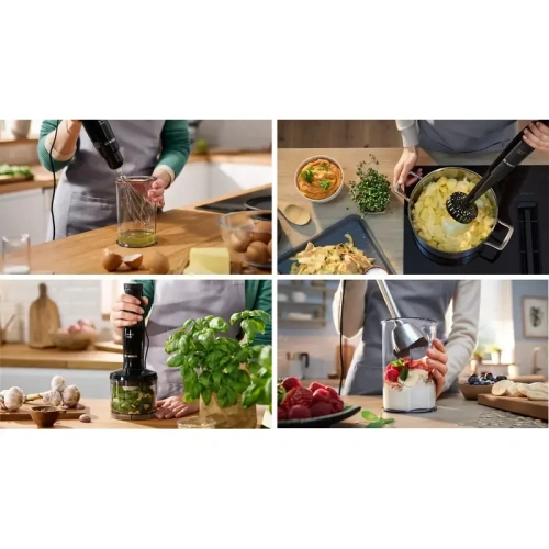 MSM4B623 Блендер Bosch/ Блендер Bosch, погружной, мощность 1000 Вт, механическое управление, 5 насадок, цвет черный фото 11