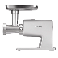 KMG0604X Мясорубка KORTING/ Мясорубка KORTING, мощность 2500 Вт, 8 насадок, производительность 3.5 кг/мин, защита от перегрева, реверс, цвет серебристый