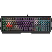 B140N Клавиатура A4Tech Bloody B140N черный USB Multimedia for gamer LED (B140N)