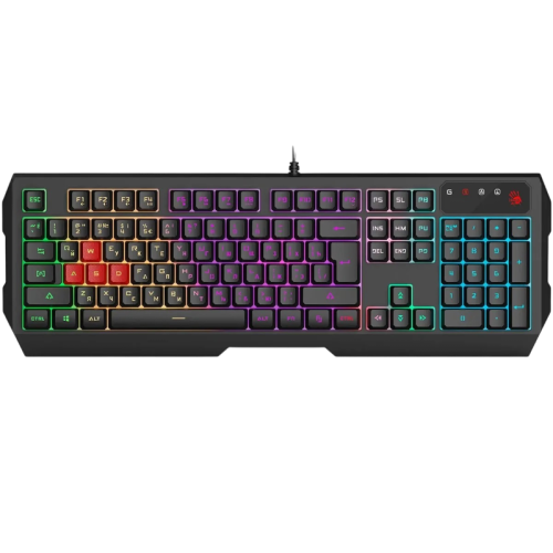 B140N Клавиатура A4Tech Bloody B140N черный USB Multimedia for gamer LED (B140N)