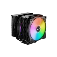 BK043 Кулер для процессора/ CPU Cooler be quiet! PURE ROCK PRO 3 LX (250W, 4-pin PWM, 155mm, Al/Cu, 6x6mm, ARGB, 2x120mm, 61.8CFM, 34.8dBA, 2000RPM, S: 1851/1700/1200/115X, AM5/AM4, black)