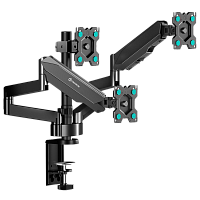 ONKRONG280BLACK Кронштейн для 3-х мониторов ONKRON/ 13-32" макс. 100*100, струбцина, наклон -35º+35º поворот 360º, вылет от основания 0-600мм, макс. нагрузка 3х1-8кг