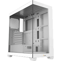 Gamma-C72-WHD000XX-GL Корпус ПК без блока питания/ Case Ocypus Gamma C72 WH, Midi-Tower, TG, no fans, 2xUSB-A 2.0 + 1xUSB-A 3.0, ATX, mATX, mITX White