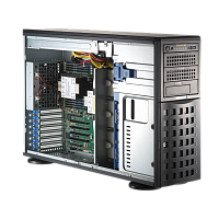 SYS-741P-TRT(bundle4) Серверная платформа/ SYS-741P-TRT (bundle4): 4U(Tower) / 2x LGA-4677 / 16x DDR5 RDIMM / 8x3.5 SATA/SAS*/NVME* / 4x PCIe 5.0 x16 FHFL / 2x PCIe 5.0 x8 FHFL / 2x PCIe 4.0 x2 NVMe M.2 / 2-Port 10GbE RJ45 / TPM / 2x 1200W Power