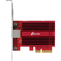 TX401 Сетевой адаптер/ 10 Gigabit PCI-E network adapter, 1 PCI Express 3.0 X4 interface, 1 100/1000/10000Mbps Ethernet port, come with Low-Profile and Full-Height Brackets