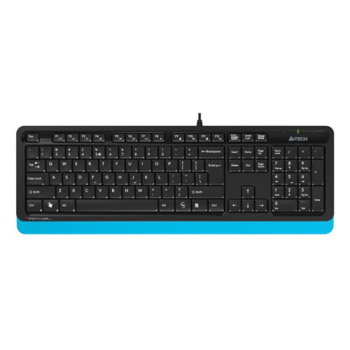 FK10BLUE Клавиатура A4Tech Fstyler FK10 черный/синий USB (FK10 BLUE)