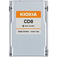 KCD8XRUG15T3 Серверный твердотельный накопитель/ KIOXIA SSD CD8-R, 15360GB, U.3(2.5" 15mm), NVMe 1.4, PCIe 4.0, TLC, R/W 6600/6000 MB/s, IOPs 1050K/195K, TBW 28032, DWPD 1 (12 мес.)