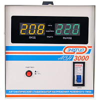 Е0101-0126 Стабилизатор АСН- 3000 ЭНЕРГИЯ с цифр. дисплеем/ Stabilizer ASN-3000 ENERGY with numbers. display
