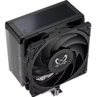 SCKTT-4000 Кулер для процессора/ CPU Cooler Scythe Kotetsu Mark 4 (150W, 4-pin PWM, 155mm, Al/Cu, 4x6mm, 1x120mm, 60.29CFM, 26.88dBA, 2000RPM, S: 1851/1700/1200/115X, AM5/AM4, silver, black)
