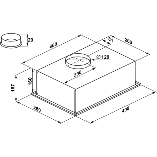 CrosbySingl5028INOX ВЫТЯЖКА MAUNFELD/ Тип: полновстраиваемая, Цвет: нержавеющая сталь, Управление: кнопочное, Ширина, мм: 500 фото 5