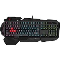 B314 Клавиатура A4Tech Bloody B314 черный USB Multimedia for gamer LED (подставка для запястий)