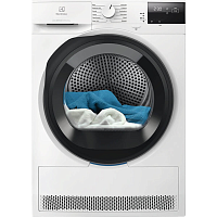 EW6D285AE Сушильный барабан ELECTROLUX/ Сушильный барабан с тепловым насосом, Глубина, см: 63.8, Цвет: белый, Максимальная загрузка белья (кг): 8, 12 программ, инверторный мотор,панель управления на английском языке