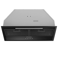 VIVID603EMBlack Встраиваемая вытяжка/ Полновстраиваемая, черный цвет, 1150 м3/ч, механическое управление, 3 скорости