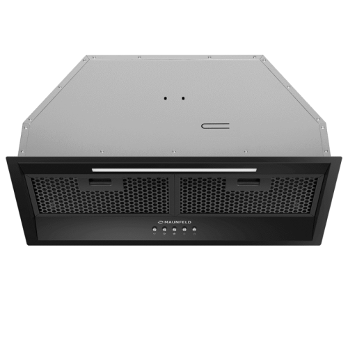 VIVID603EMBlack Встраиваемая вытяжка MAUNFELD/ Полновстраиваемая, черный цвет, 1150 м3/ч, механическое управление, 3 скорости