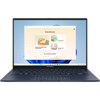 90NB14W1-M01ZR0 Ноутбук/ ASUS UX3405CA-ST1353 14"(2880x1800 OLED 16:10)/Intel Core Ultra 7 255H(2Ghz)/32768Mb/1024SSDGb/noDVD/Int:Intel Graphics/Cam/BT/WiFi/75WHr/war 1y/1.2kg/Ponder Blue/DOS + алюм корп; +чехол; NumberPad