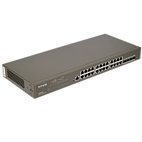 TEG5328F Коммутатор/ Tenda TEG5328F Коммутатор управляемый L2, 28 портов, 24х1 Гбит/с, Base-X SFP 4х1 Гбит/с, установка в стойку