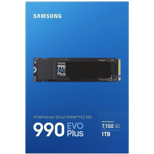 MZ-V9S1T0BW Твердотельные накопители/ Samsung SSD 990 EVO Plus, 1000GB, M.2(22x80mm), NVMe 2.0, NVMe 2.0, PCIe 4.0 x4, V-NAND TLC, R/W 7150/6300MB/s, IOPs 850 000/1 350 000, TBW 600, DWPD 0.3 (12 мес.) фото 5 MZ-V9S1T0BW Твердотельные накопители/ Samsung SSD 990 EVO Plus, 1000GB, M.2(22x80mm), NVMe 2.0, NVMe 2.0, PCIe 4.0 x4, V-NAND TLC, R/W 7150/6300MB/s, IOPs 850 000/1 350 000, TBW 600, DWPD 0.3 (12 мес.) фото 5