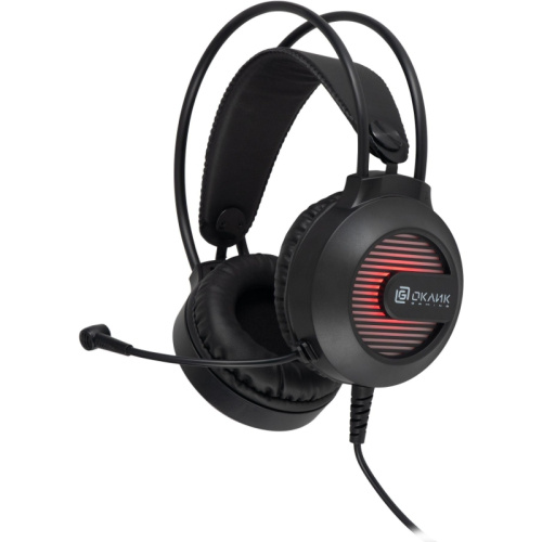 1796949 Наушники с микрофоном Oklick HS-L300G черный 2.2м мониторные оголовье (1796949)