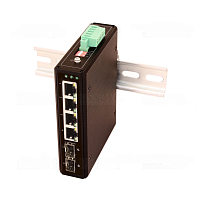 SW-80402-I(port60W.240W) Коммутатор/ OSNOVO SW-80402-I(port 60W,240W) Промышленный PoE коммутатор Gigabit Ethernet на 6 портов