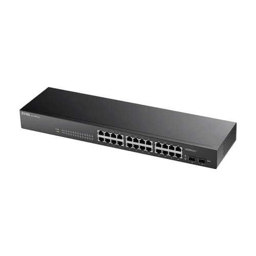 GS1900-24-EU0102F Коммутатор/ Zyxel GS1900-24 Smart L2 switch, rack 19", 24xGE, 2xSFP, silent GS1900-24-EU0102F Коммутатор/ Zyxel GS1900-24 Smart L2 switch, rack 19", 24xGE, 2xSFP, silent