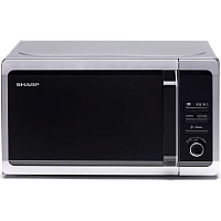 R2852RSL Микроволновая печь Sharp/ 20 л, 800 Вт, эмаль, серебристый