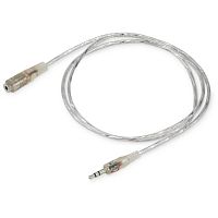 CAB025-1M Кабель-удлинитель аудио Buro Jack 3.5 (m)/Jack 3.5 (f) 1м. прозрачный (CAB025-1M)