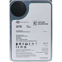 ST22000NM001C Жесткий диск/ HDD Seagate SATA3 22Tb Exos X22 7200 512Mb OFFICIAL RECERTIFIED 1 year warranty (replacement ST22000NM001E, ST20000NM002C, MG10AFA22TE)