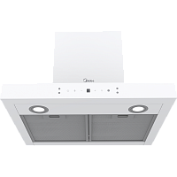 MH60C668GW Наклонная вытяжка MIDEA/ MDK/Т-образная вытяжка MIDEA, ширина 60 см, сенсорное управление, производительность 900 м3/ч, LED освещение, 4 скорости цвет белый
