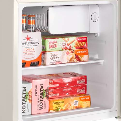 MFF50RBG Холодильник/ Компактный холодильник MAUNFELD, ВхШхГ 495х470х445 мм, 50 л, цвет бежевый, ретро стиль фото 9