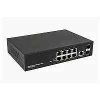 NS-SW-8G2G-L Управляемый (L2+) коммутатор Gigabit Ethernet/ Управляемый (L2+) коммутатор Gigabit Ethernet на 10 портов.Порты: 8 x GE (10/100/1000Base-T) + 2 x GE (SFP 1000Base-X), Консольный порт; Уровень управления L2 (Full managed); Поддержка Jumbo Fram